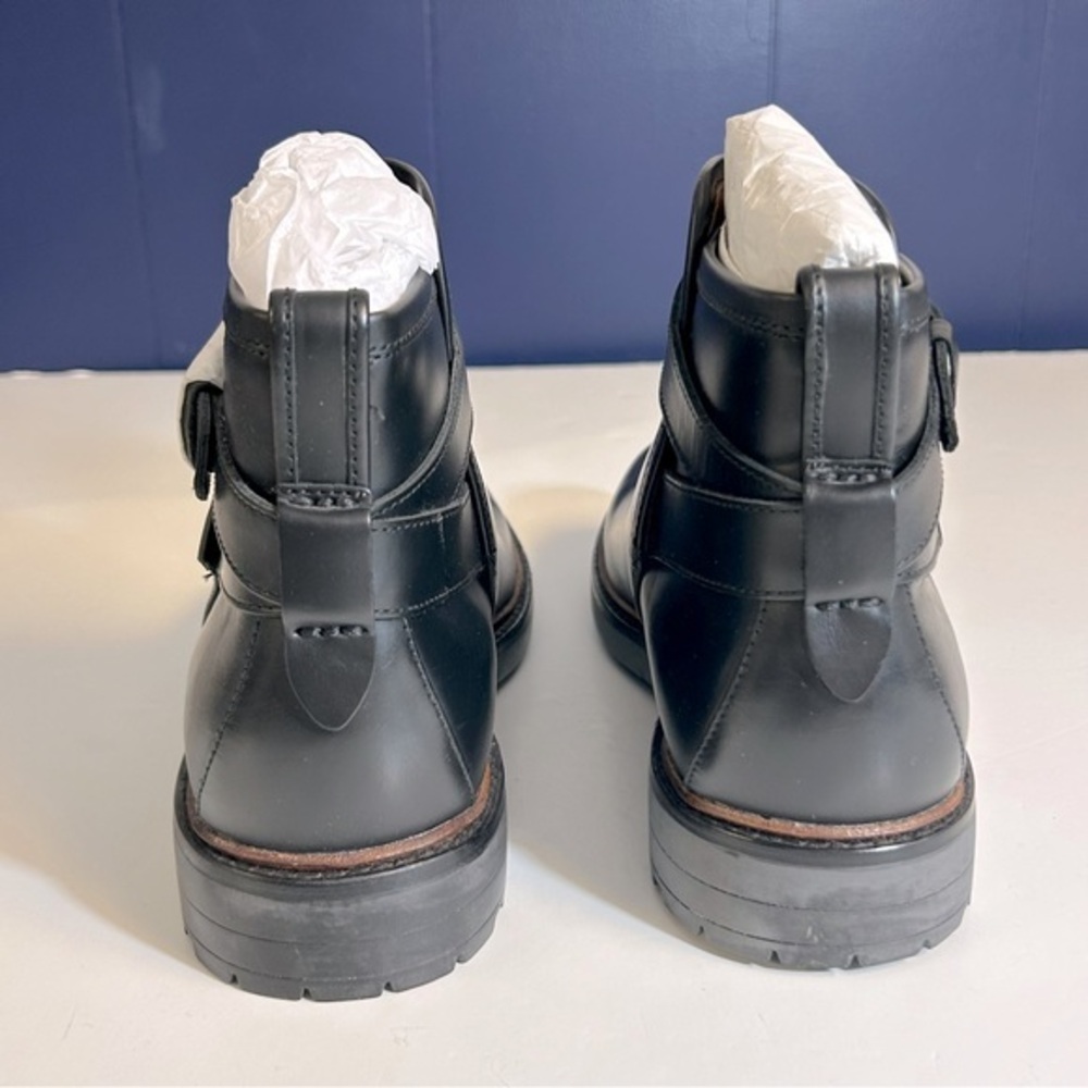 Coach Men’s Bryce Black Leather‎ Boots NEW Size 9D - Picture 3 of 7